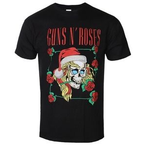 Guns N_ Roses  Holiday Skull Unisex Tee Shirt